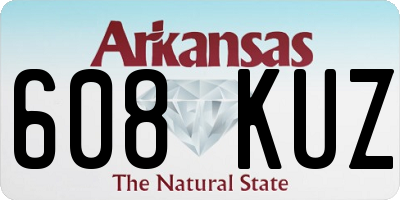 AR license plate 608KUZ