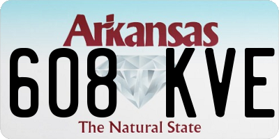 AR license plate 608KVE
