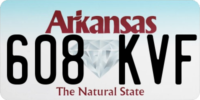AR license plate 608KVF