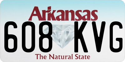 AR license plate 608KVG
