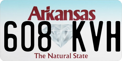 AR license plate 608KVH