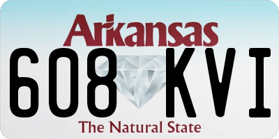 AR license plate 608KVI