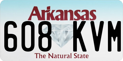 AR license plate 608KVM