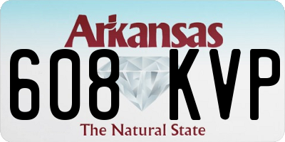AR license plate 608KVP