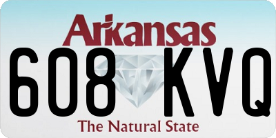 AR license plate 608KVQ