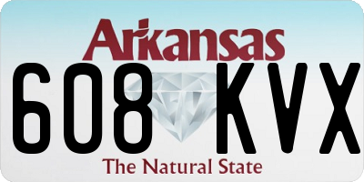 AR license plate 608KVX