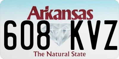 AR license plate 608KVZ