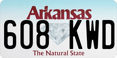 AR license plate 608KWD