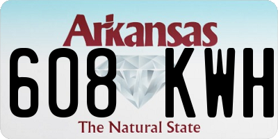 AR license plate 608KWH
