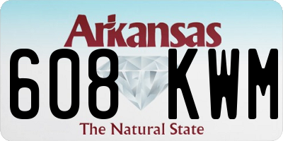 AR license plate 608KWM