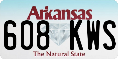 AR license plate 608KWS
