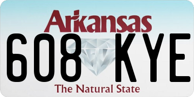AR license plate 608KYE