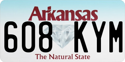 AR license plate 608KYM