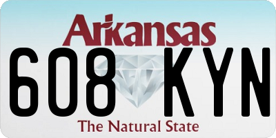 AR license plate 608KYN