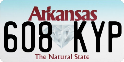AR license plate 608KYP
