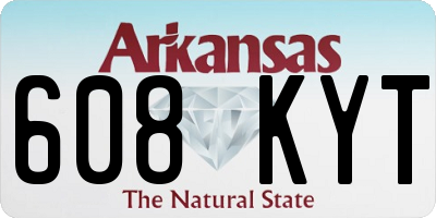 AR license plate 608KYT