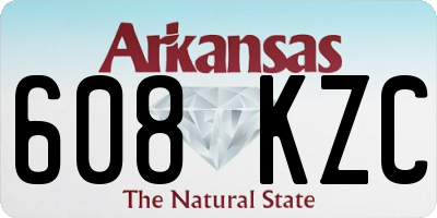 AR license plate 608KZC
