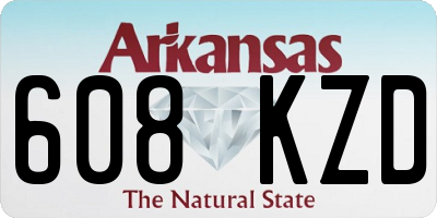 AR license plate 608KZD