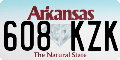 AR license plate 608KZK