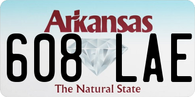 AR license plate 608LAE
