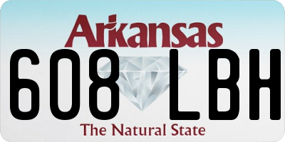 AR license plate 608LBH