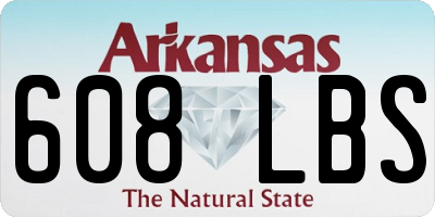 AR license plate 608LBS