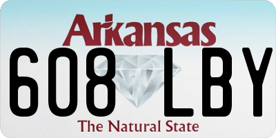 AR license plate 608LBY