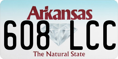 AR license plate 608LCC