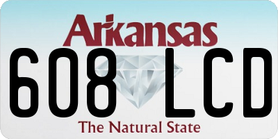 AR license plate 608LCD