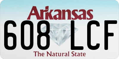 AR license plate 608LCF