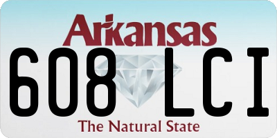 AR license plate 608LCI