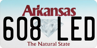 AR license plate 608LED