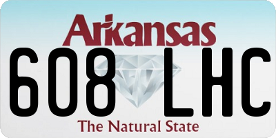 AR license plate 608LHC
