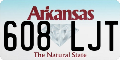 AR license plate 608LJT