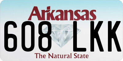 AR license plate 608LKK