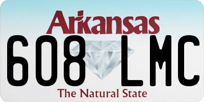 AR license plate 608LMC
