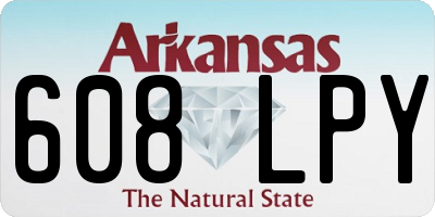 AR license plate 608LPY