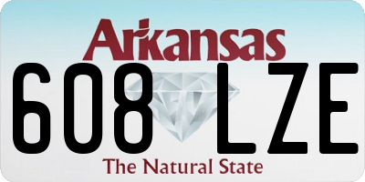 AR license plate 608LZE