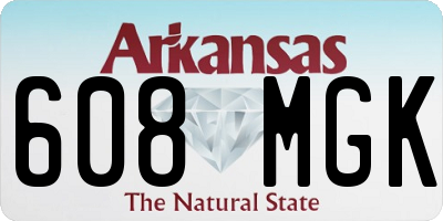 AR license plate 608MGK
