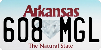 AR license plate 608MGL