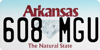 AR license plate 608MGU