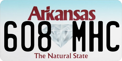 AR license plate 608MHC