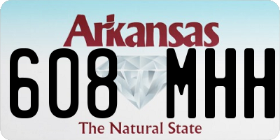 AR license plate 608MHH