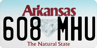 AR license plate 608MHU