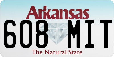 AR license plate 608MIT