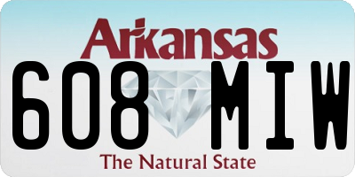 AR license plate 608MIW