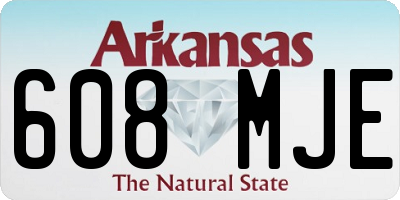 AR license plate 608MJE