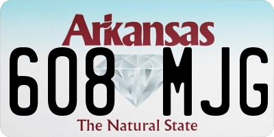 AR license plate 608MJG