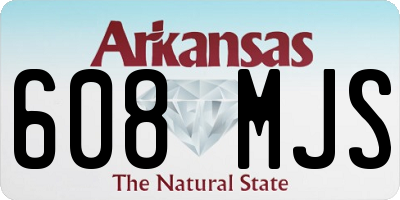 AR license plate 608MJS