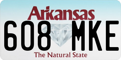 AR license plate 608MKE